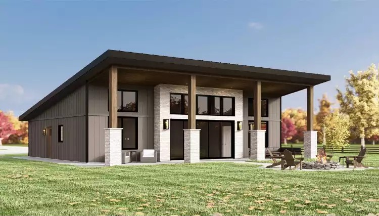 Custom barndominium with metal roof in Northwest Florida